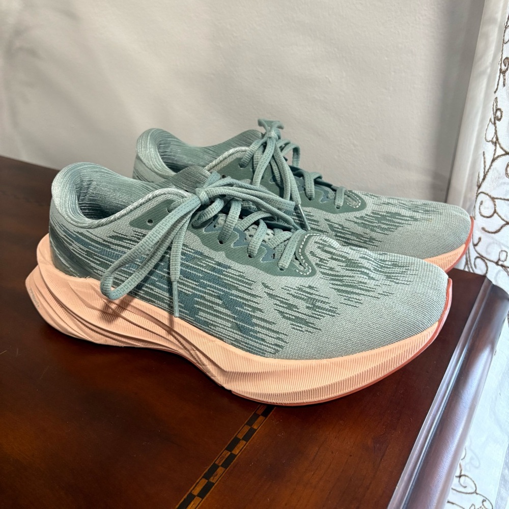 Asics Women's Athletic Shoes in Teal and Peach - Picture 2 of 10